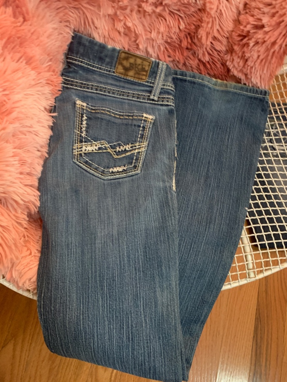 SALE! BKE Stella Embroidered Jeans - Long Flare - Picture 3 of 4